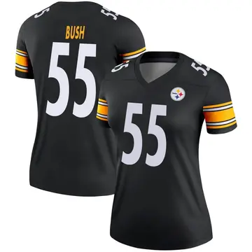 Women's Nike Pittsburgh Steelers Devin Bush Black Jersey - Legend