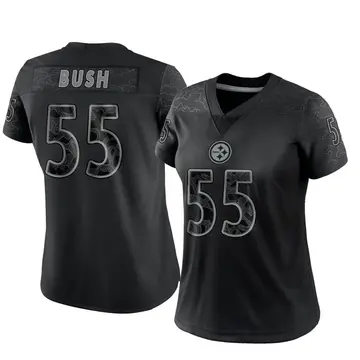 Women's Nike Pittsburgh Steelers Devin Bush Black Reflective Jersey - Limited