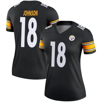 Women's Nike Pittsburgh Steelers Diontae Johnson Black Jersey - Legend