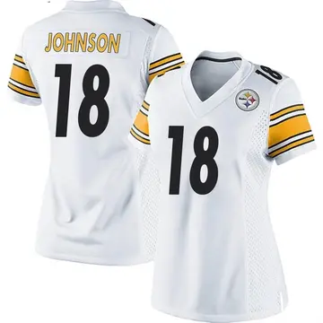 Women's Nike Pittsburgh Steelers Diontae Johnson White Jersey - Game