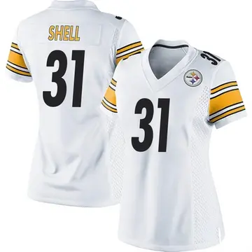 Women's Nike Pittsburgh Steelers Donnie Shell White Jersey - Game