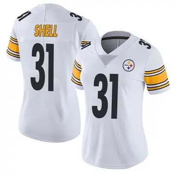 Women's Nike Pittsburgh Steelers Donnie Shell White Vapor Untouchable Jersey - Limited