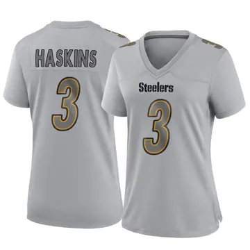 Women's Nike Pittsburgh Steelers Dwayne Haskins Gray Atmosphere Fashion Jersey - Game
