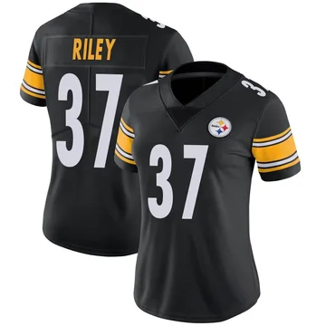 Women's Nike Pittsburgh Steelers Elijah Riley Black Team Color Vapor Untouchable Jersey - Limited