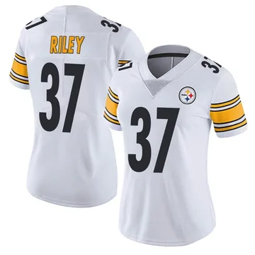 Women's Nike Pittsburgh Steelers Elijah Riley White Vapor Untouchable Jersey - Limited