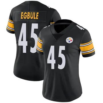 Women's Nike Pittsburgh Steelers Emeke Egbule Black Team Color Vapor Untouchable Jersey - Limited