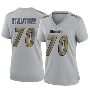 Women's Nike Pittsburgh Steelers Ernie Stautner Gray Atmosphere Fashion Jersey - Game