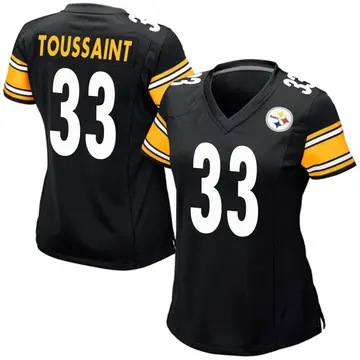 Women's Nike Pittsburgh Steelers Fitzgerald Toussaint Black Team Color Jersey - Game