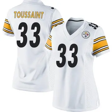 Women's Nike Pittsburgh Steelers Fitzgerald Toussaint White Jersey - Game