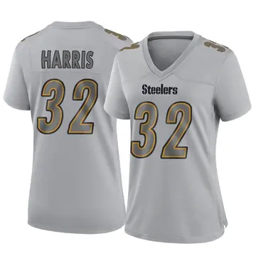 Women's Nike Pittsburgh Steelers Franco Harris Gray Atmosphere Fashion Jersey - Game