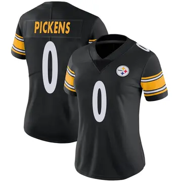 Women's Nike Pittsburgh Steelers George Pickens Black Team Color Vapor Untouchable Jersey - Limited