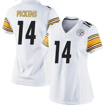 Women's Nike Pittsburgh Steelers George Pickens White Jersey - Game