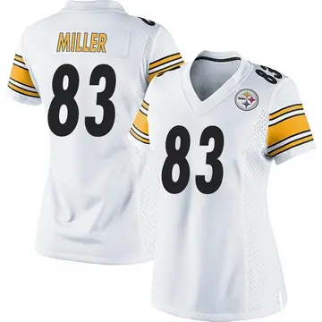Women's Nike Pittsburgh Steelers Heath Miller White Jersey - Game