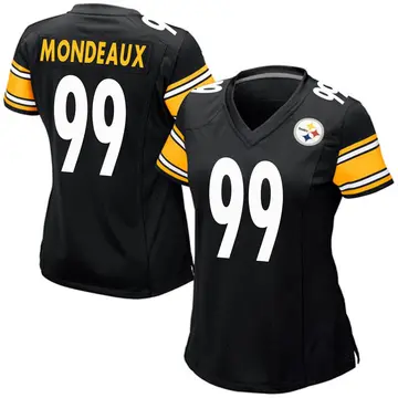 Women's Nike Pittsburgh Steelers Henry Mondeaux Black Team Color Jersey - Game