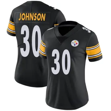 Women's Nike Pittsburgh Steelers Isaiah Johnson Black Team Color Vapor Untouchable Jersey - Limited