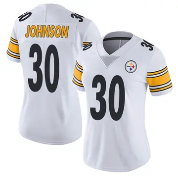 Women's Nike Pittsburgh Steelers Isaiah Johnson White Vapor Untouchable Jersey - Limited