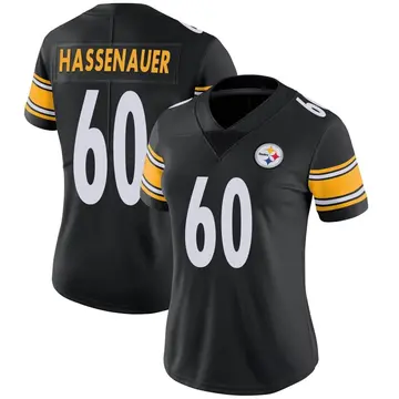 Women's Nike Pittsburgh Steelers J.C. Hassenauer Black Team Color Vapor Untouchable Jersey - Limited