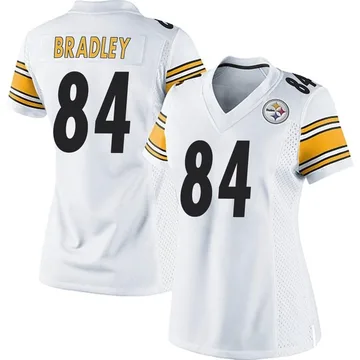 Women's Nike Pittsburgh Steelers Ja'Marcus Bradley White Jersey - Game
