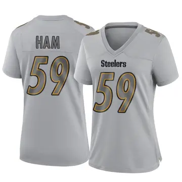 Women's Nike Pittsburgh Steelers Jack Ham Gray Atmosphere Fashion Jersey - Game