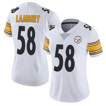 Women's Nike Pittsburgh Steelers Jack Lambert White Vapor Untouchable Jersey - Limited