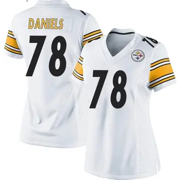Women's Nike Pittsburgh Steelers James Daniels White Jersey - Game