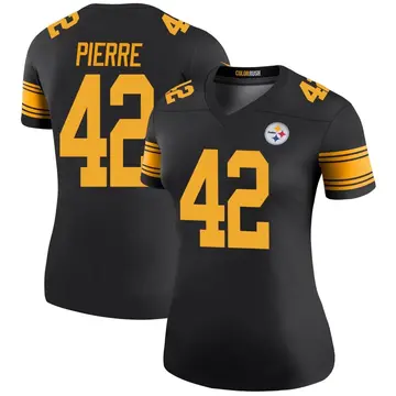 Women's Nike Pittsburgh Steelers James Pierre Black Color Rush Jersey - Legend