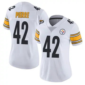 Women's Nike Pittsburgh Steelers James Pierre White Vapor Untouchable Jersey - Limited