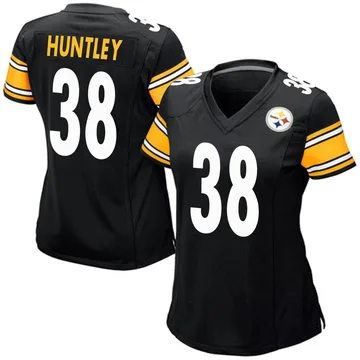 Women's Nike Pittsburgh Steelers Jason Huntley Black Team Color Jersey - Game