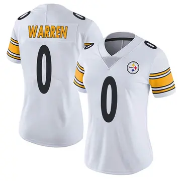Women's Nike Pittsburgh Steelers Jaylen Warren White Vapor Untouchable Jersey - Limited