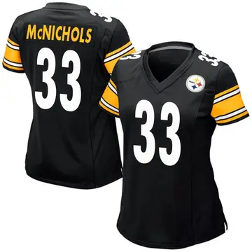 Women's Nike Pittsburgh Steelers Jeremy McNichols Black Team Color Jersey - Game