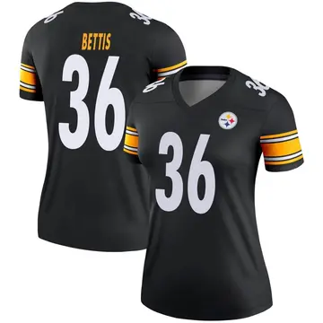 Women's Nike Pittsburgh Steelers Jerome Bettis Black Jersey - Legend
