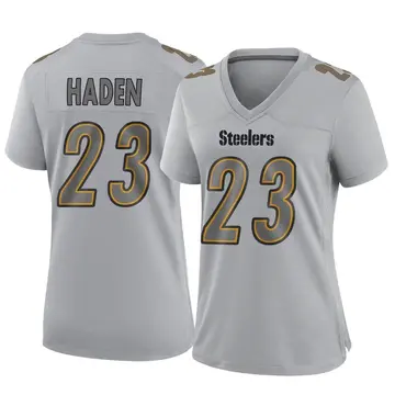Women's Nike Pittsburgh Steelers Joe Haden Gray Atmosphere Fashion Jersey - Game