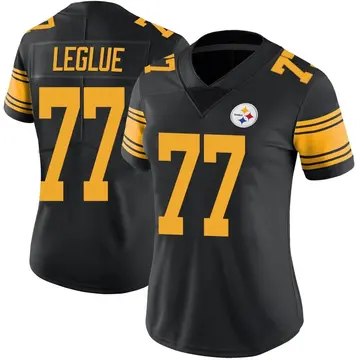 Women's Nike Pittsburgh Steelers John Leglue Black Color Rush Jersey - Limited