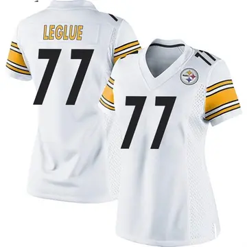 Women's Nike Pittsburgh Steelers John Leglue White Jersey - Game