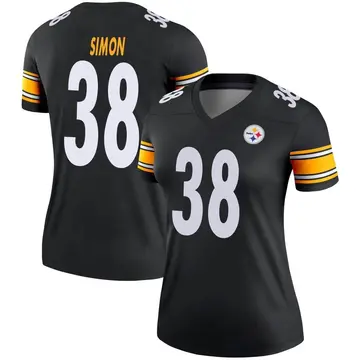 Women's Nike Pittsburgh Steelers John Simon Black Jersey - Legend