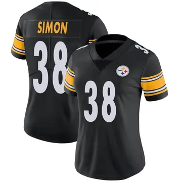 Women's Nike Pittsburgh Steelers John Simon Black Team Color Vapor Untouchable Jersey - Limited