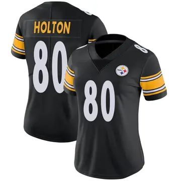 Women's Nike Pittsburgh Steelers Johnny Holton Black Team Color Vapor Untouchable Jersey - Limited