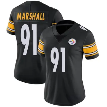Women's Nike Pittsburgh Steelers Jonathan Marshall Black Team Color Vapor Untouchable Jersey - Limited