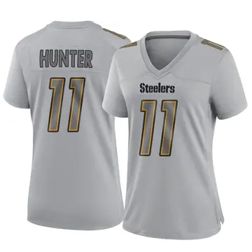 Women's Nike Pittsburgh Steelers Justin Hunter Gray Atmosphere Fashion Jersey - Game