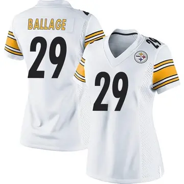 Women's Nike Pittsburgh Steelers Kalen Ballage White Jersey - Game