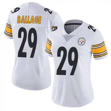 Women's Nike Pittsburgh Steelers Kalen Ballage White Vapor Untouchable Jersey - Limited
