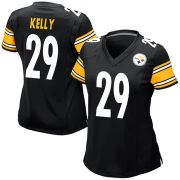 Women's Nike Pittsburgh Steelers Kam Kelly Black Team Color Jersey - Game