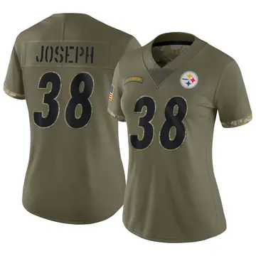 Women's Nike Pittsburgh Steelers Karl Joseph Olive 2022 Salute To Service Jersey - Limited