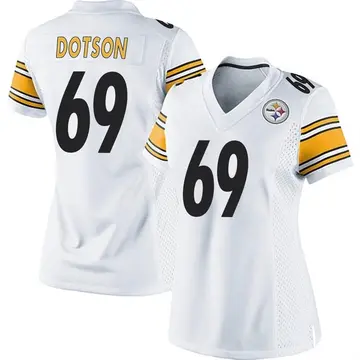 Women's Nike Pittsburgh Steelers Kevin Dotson White Jersey - Game