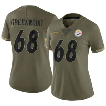 Women's Nike Pittsburgh Steelers L.C. Greenwood Olive 2022 Salute To Service Jersey - Limited