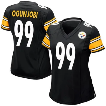 Women's Nike Pittsburgh Steelers Larry Ogunjobi Black Team Color Jersey - Game