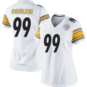 Women's Nike Pittsburgh Steelers Larry Ogunjobi White Jersey - Game