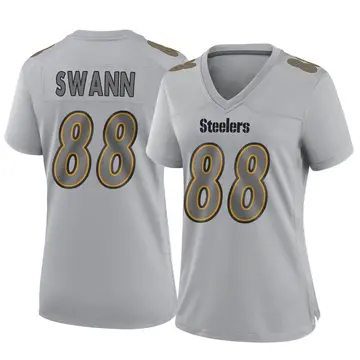 Women's Nike Pittsburgh Steelers Lynn Swann Gray Atmosphere Fashion Jersey - Game