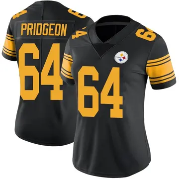 Women's Nike Pittsburgh Steelers Malcolm Pridgeon Black Color Rush Jersey - Limited