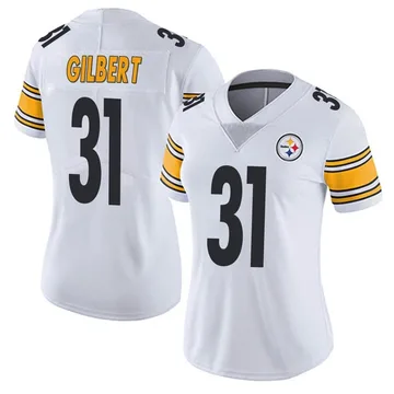 Women's Nike Pittsburgh Steelers Mark Gilbert White Vapor Untouchable Jersey - Limited